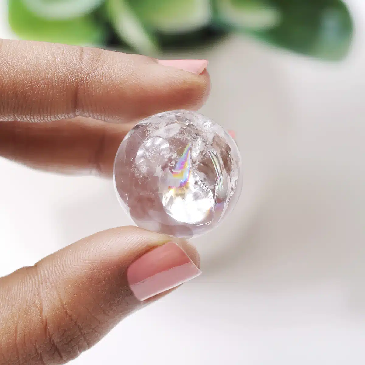 Rainbow Clear Quartz Mini Sphere - Image 5