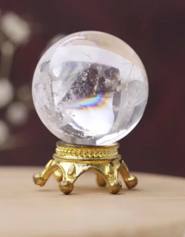 Rainbow Clear Quartz Mini Sphere