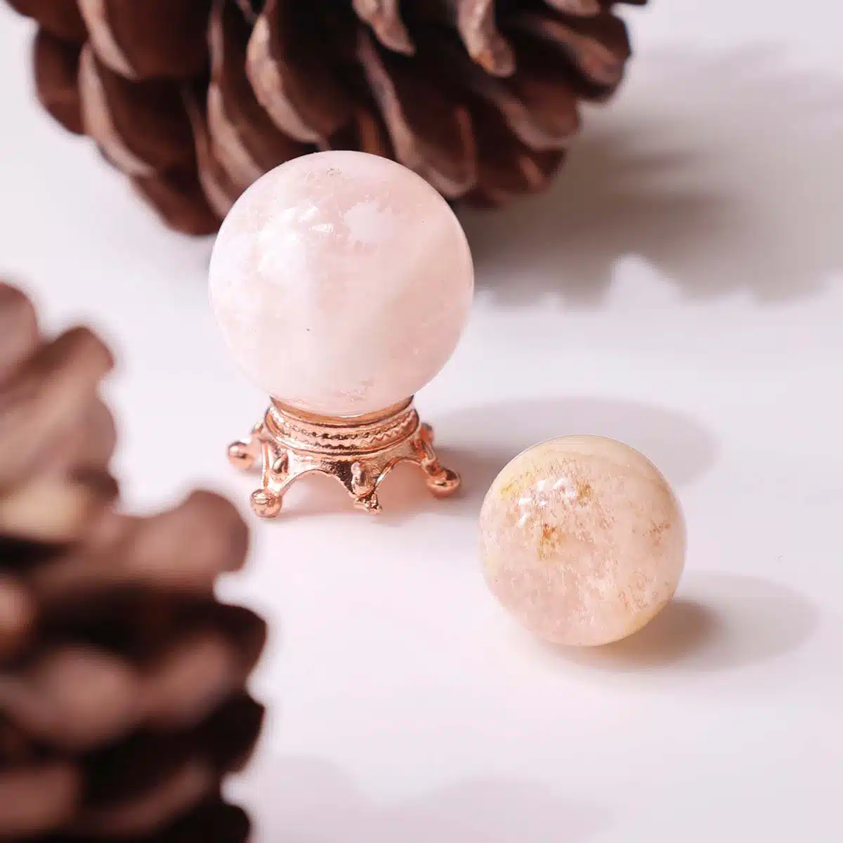Snowflake Garden Quartz Mini Sphere - Image 3