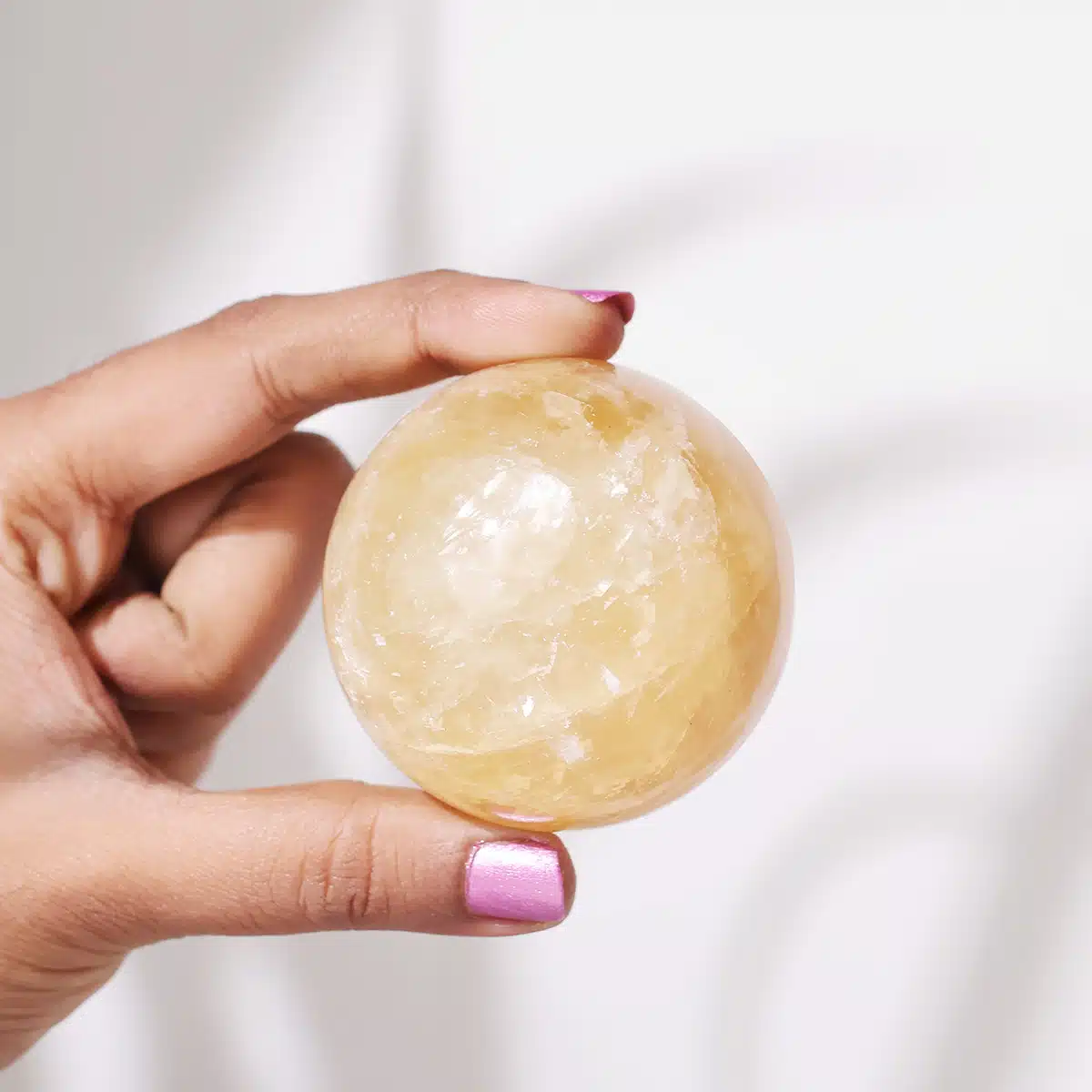 Yellow Calcite Sphere - Image 6